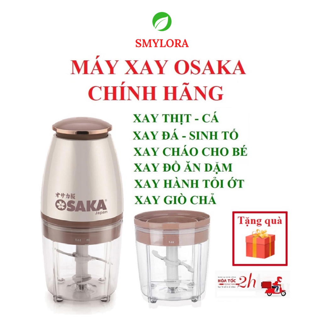 Máy Xay Sinh Tố OSAKA Đa Năng, Cao Cấp, Tiện Dụng, Xay Thịt, Cá, Rau, Củ, Quả  Dung Tích 750ml