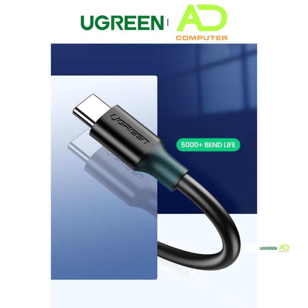 Dây cáp sạc và truyền dữ liệu tốc độ nhanh USB 3.0 sang USB type C, dòng 3A, dài 0.25-2m UGREEN US184