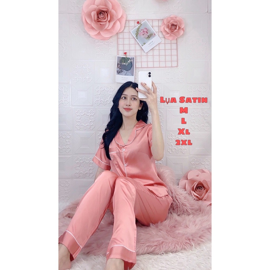 HOT - HOT - HOT - HÀNG MỚI VỀ PIJAMA LỤA SATIN CAO CẤP DÀI TAY NGẮN VIỀN TRẮNG ĐƯỢC ƯA CHUỘNG NHẤT 2020 | BigBuy360 - bigbuy360.vn