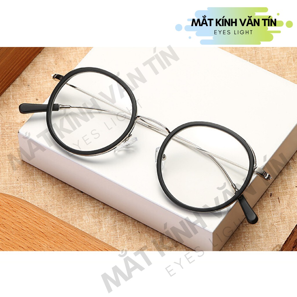 Gọng kính cận Eyes Light T557 mắt kính nữ tròn càng kim loại cao cấp không gỉ | BigBuy360 - bigbuy360.vn