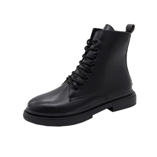 Giày bốt nữ GODLSNEAKER G72 đen dây buộc