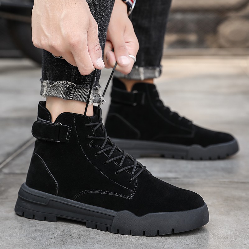 high boot men boot men kasut boot ankle boots  Boots for men booties Martin boots 46 Ankle Boots 47 high boots Martin boots men black boots Chelsea boots Plus size boots men big size boots 45 46 47 large size boots men boot