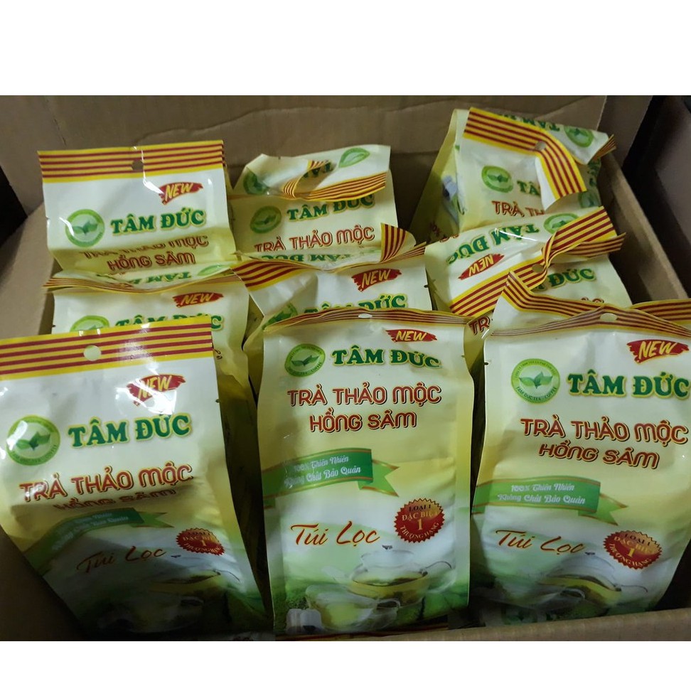 TRÀ THẢO MỘC HỒNG SÂM TÂM ĐỨC ( TÚI LỌC)