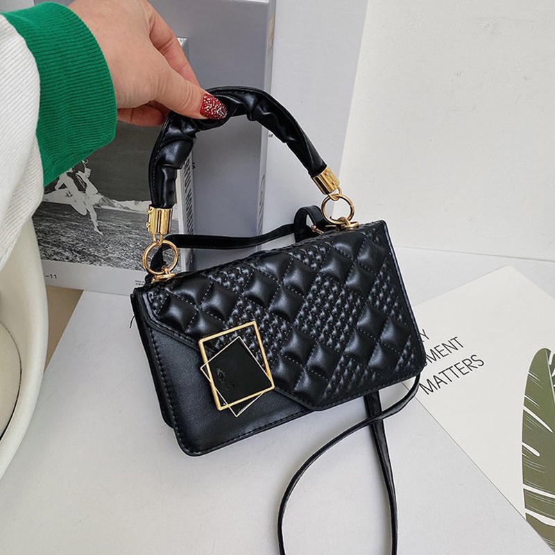Túi Đeo Chéo Dáng Vuông Nhỏ Phong Cách Hàn Quốc Thời Trang Cho Nữ