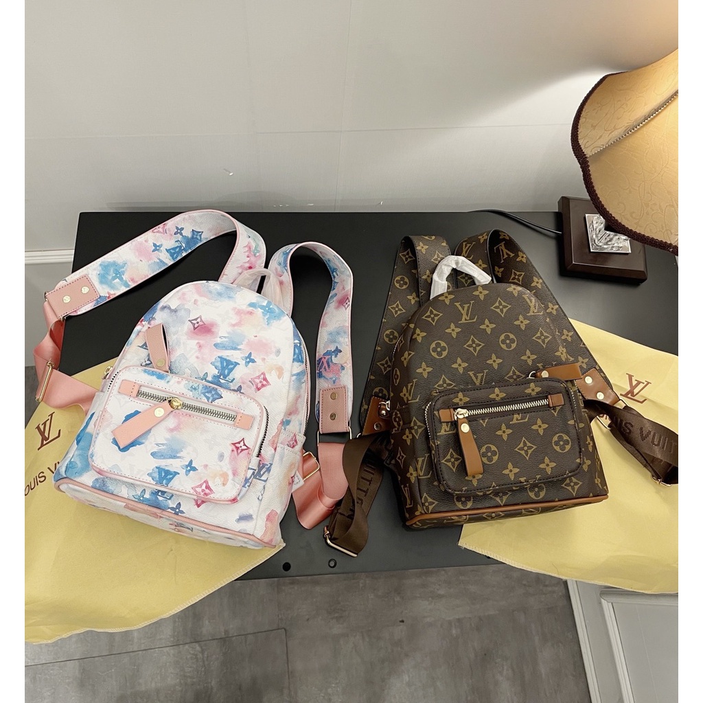 Balo nam nữ lv da pu cặp đi học ulzzang thời trang cao cấp hàn quốc unisex chống nước