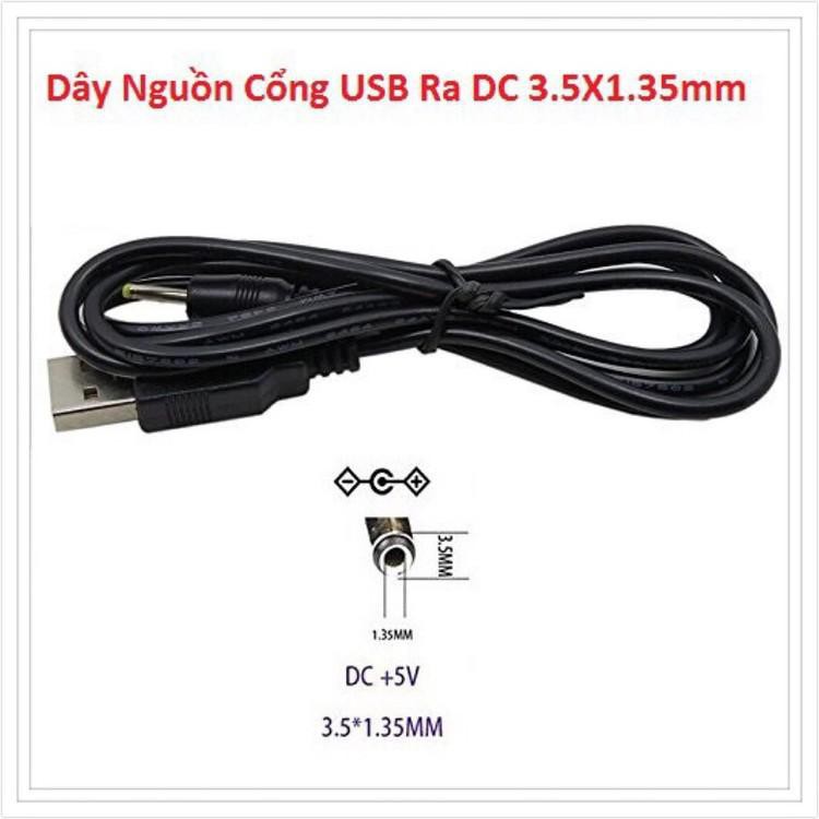 Cáp sạc USB ra chân tròn DC3.5*1.35mm cho camera điện thoại Nokia