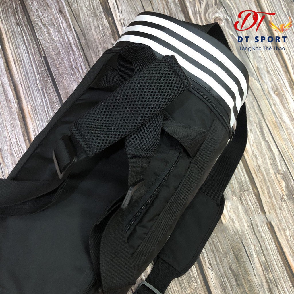 Túi thể thao nam nữ chất vải chống nước có ngăn để giày - túi tập gym đá bóng du lịch đựng đồ tập cao cấp_3-stripes