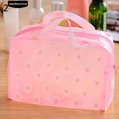 Túi giặt khóa kéo chống thấm in hoa xinh xắn