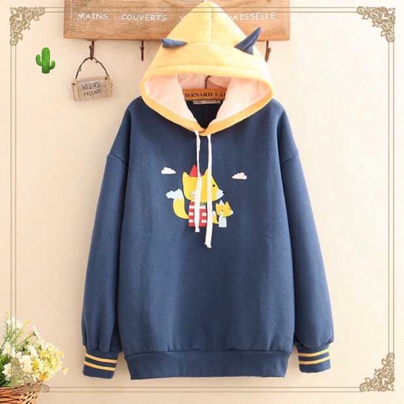 🌵Áo hoodie mẹ con nhà cáo ( áo khoác nỉ bông) | BigBuy360 - bigbuy360.vn