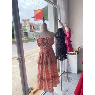 đầm dây hoa nhí