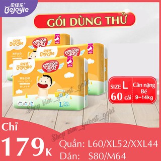 [LỰA CHỌN TỐI ƯU] Bỉm BEJOYIE nội địa Trung Quốc quần/dán size  S80/M64/L60/XL52/XXL44
