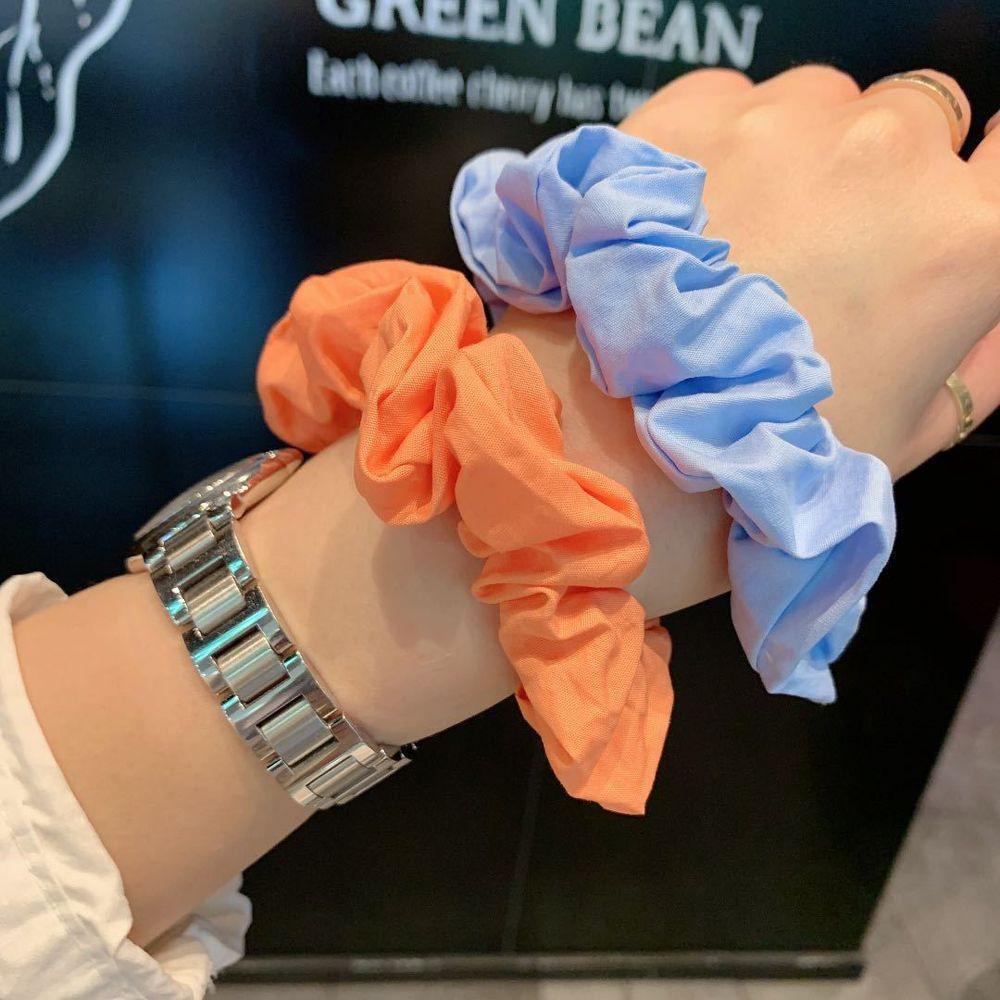 Dây Buộc Tóc Màu Kẹo Ngọt Phong Cách Hàn Quốc Thanh Lịch Cho Nữ Giá Đỡ