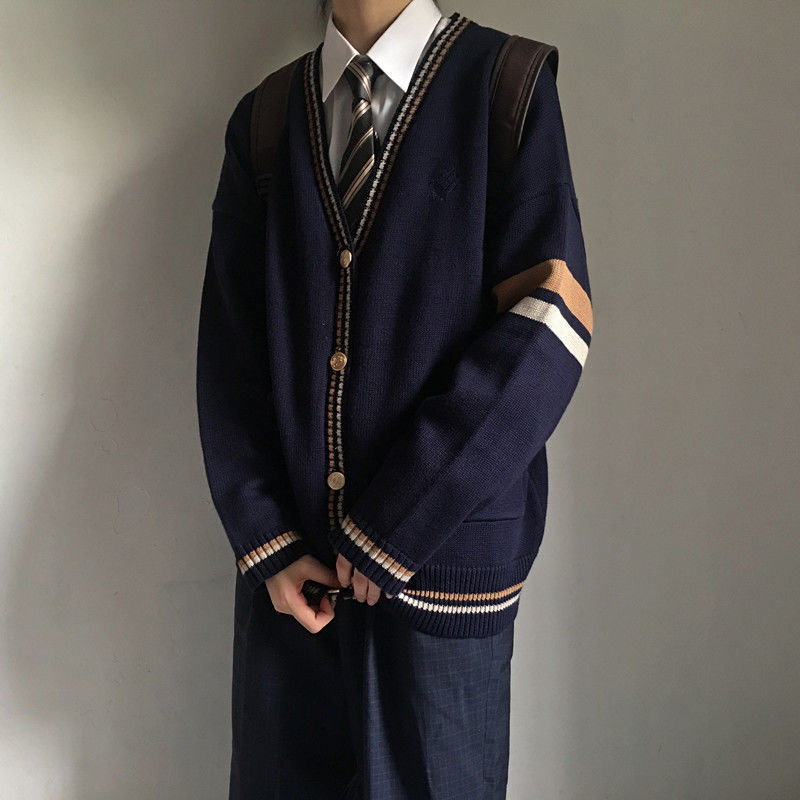 Áo Sweater Dệt Kim Tay Dài Cổ Chữ V Thời Trang Cho Nam | BigBuy360 - bigbuy360.vn