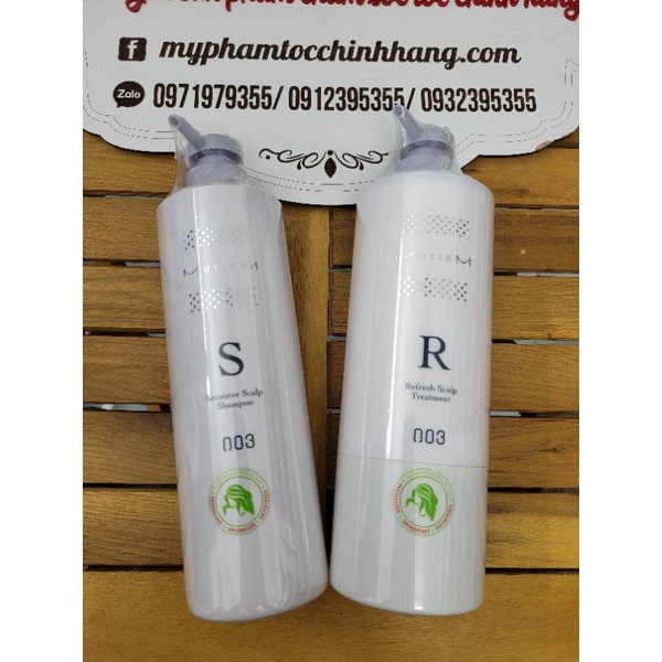 DẦU GỘI XẢ 003 MURIEM CRYSTAL SCALP SHAMPOO S - R CHỐNG RỤNG CHO DA ĐẦU NHẠY CẢM