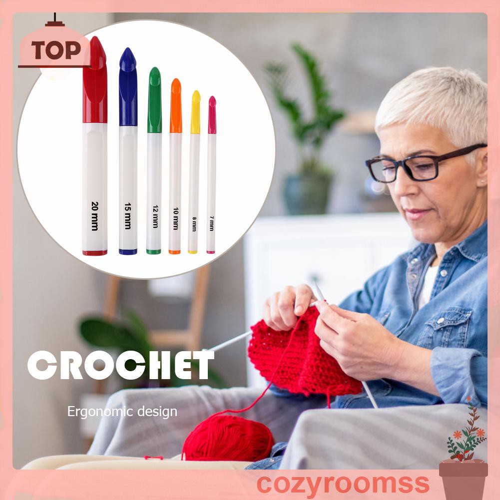 Bộ 6 Cây Kim Đan Len Bằng Nhôm