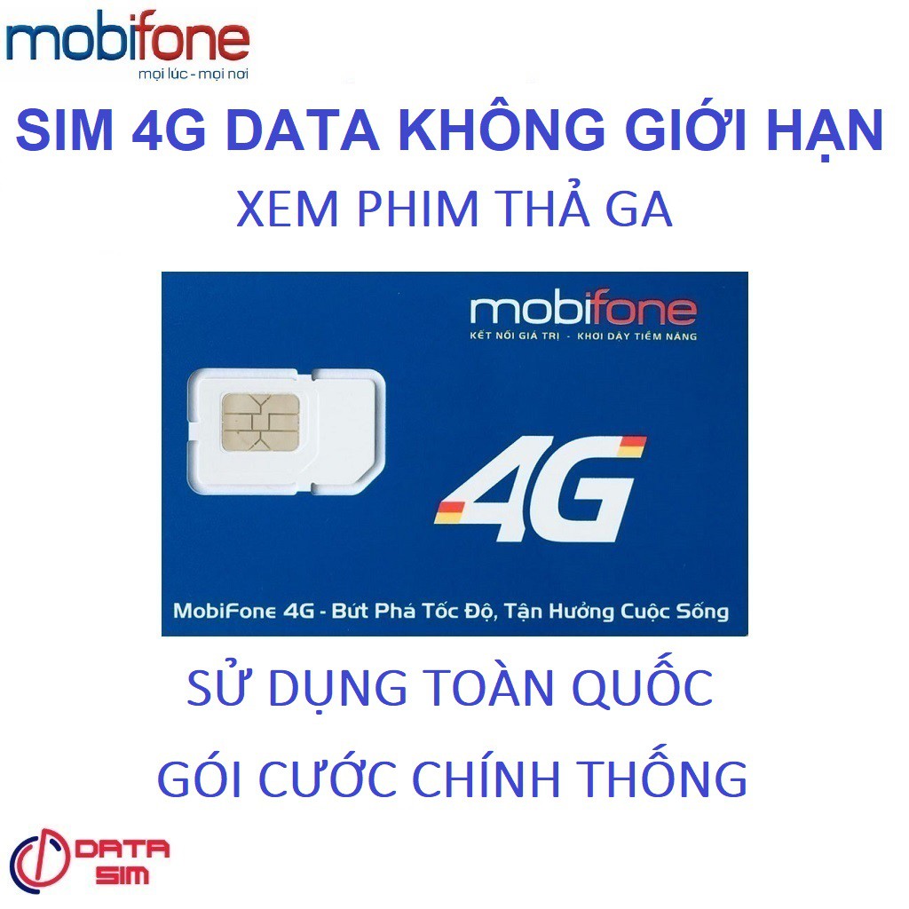 SIM 4G TỶ GB MOBIFONE CÓ SẴN THÁNG ĐẦU
