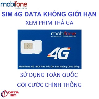 SIM 4G TỶ GB MOBIFONE CÓ SẴN THÁNG ĐẦU
