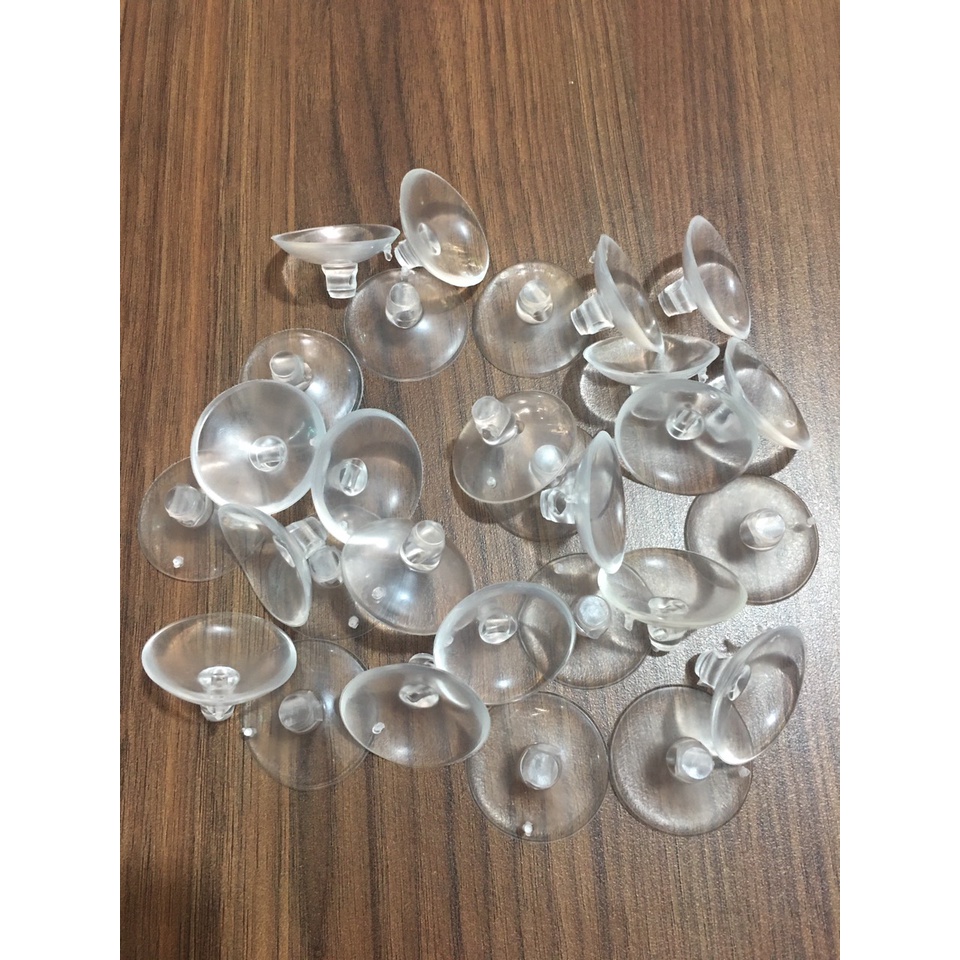 Combo 20 miếng nhựa hít kê kính mặt bàn - Núm nhựa hít kính , Núm cao su hít kính, Nút nhựa hít kính phi 30 xỏ dây