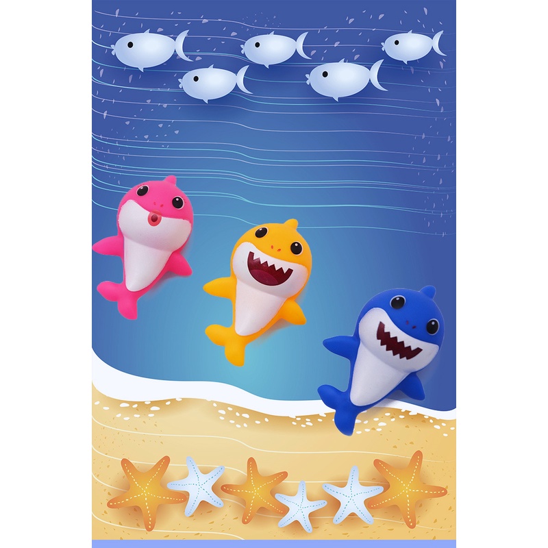 Mô Hình Cá Mập Đồ Chơi Mềm Mại Vui Nhộn Cho Bé Khi Tắm