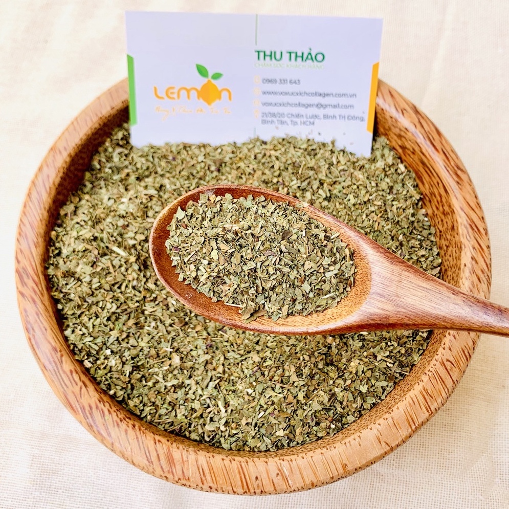 [100g-500g] Lá Basil - Lá húng quế khô nghiền, chuyên dùng ướp gà rán, sốt pizza, mỳ Ý, salad, món nướng