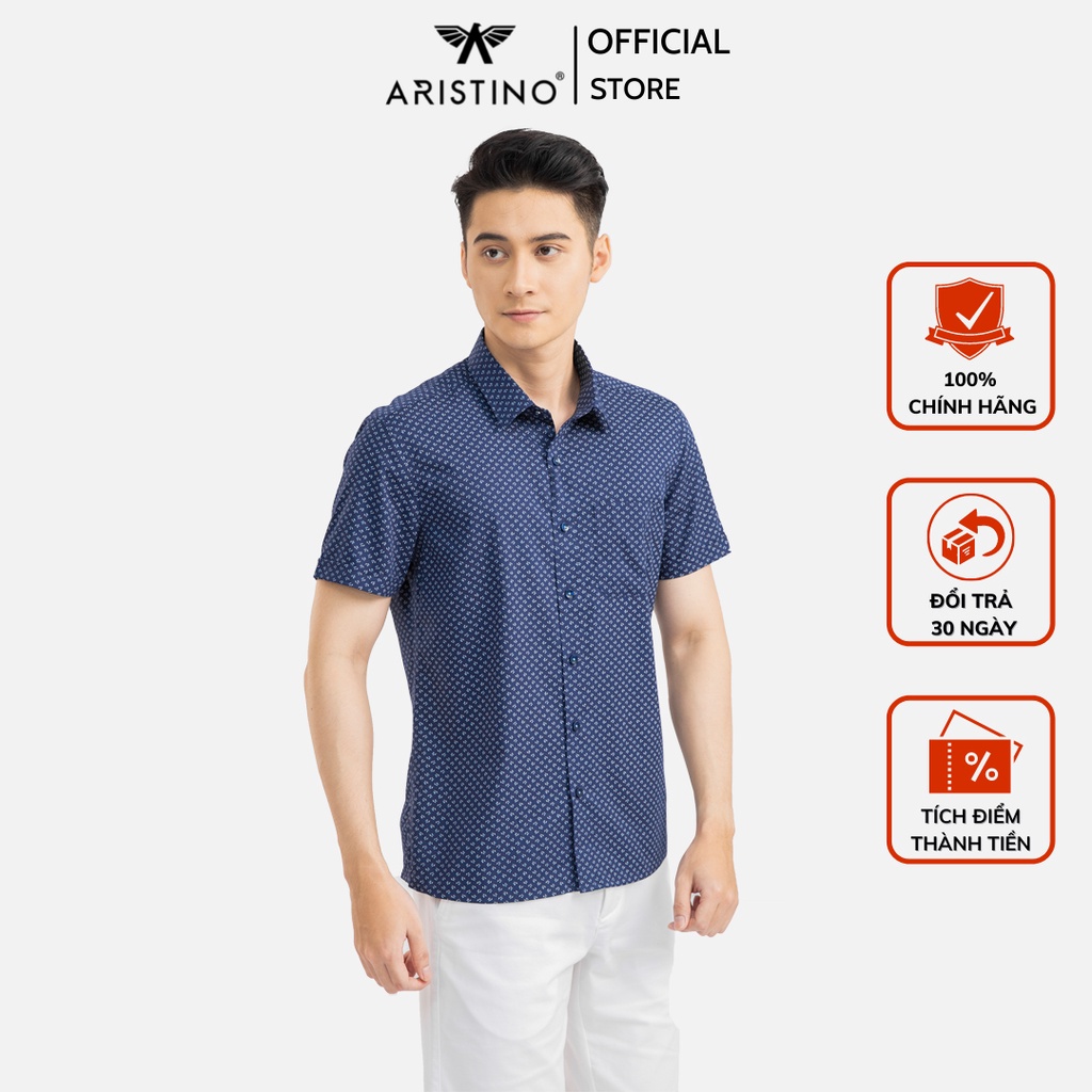 Áo sơ mi nam ngắn tay Aristino ASS131S1