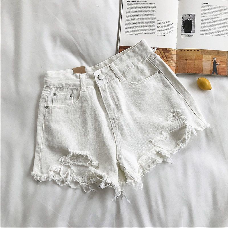 Quần short denim phối rách thời trang sành điệu cá tính cho nữ | BigBuy360 - bigbuy360.vn
