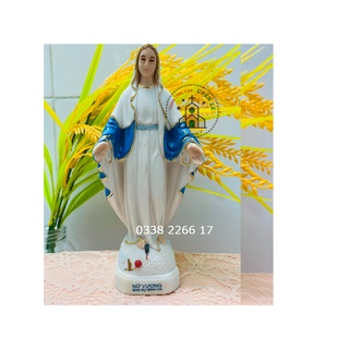 4. Tượng gốm sứ Đức Mẹ ban ơn 13 cm