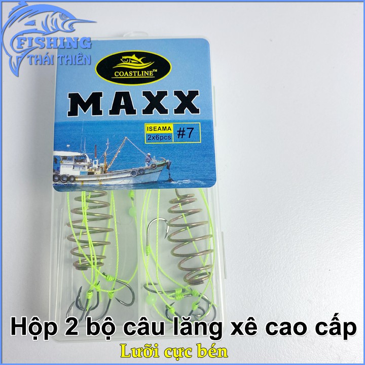 Combo hộp 2 bộ lăng xê câu cá Maxx lưỡi cực bén