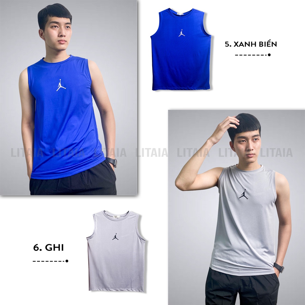 Áo Sát Nách Áo Thể Thao Nam Thun Lạnh Tanktop 4 màu Litaia