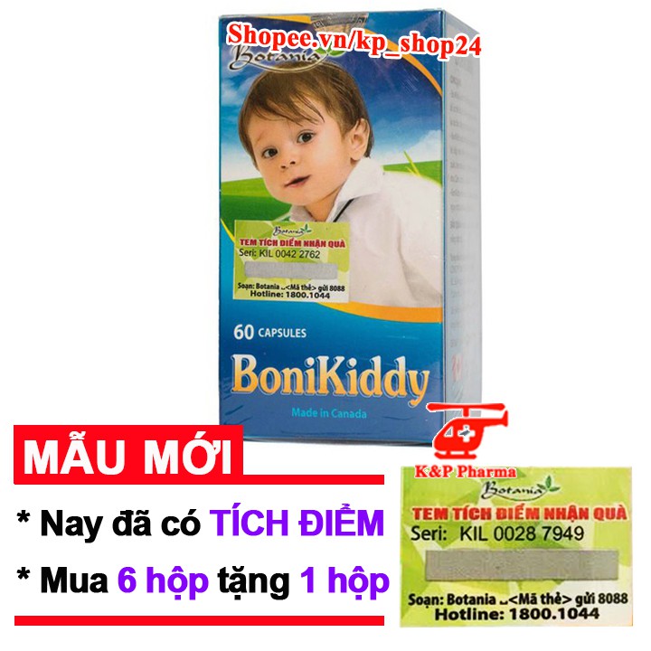 ✅ [TÍCH ĐIỂM] BoniKiddy 60v – Giúp trẻ ăn ngon, tăng sức đề kháng, miễn dịch cơ thể, ngừa bệnh hiệu quả Boni Kiddy