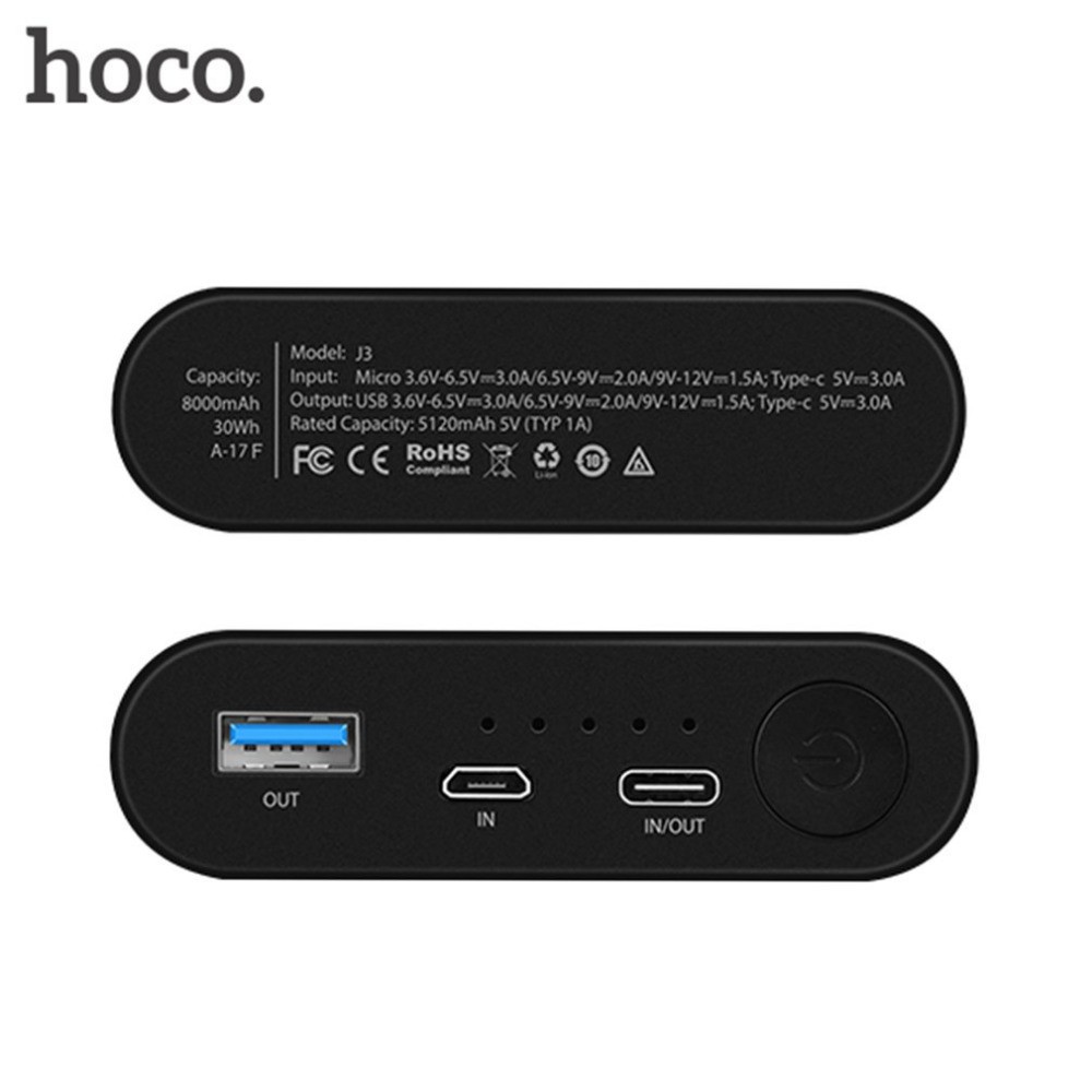 [ SALE, Giá siêu rẻ,chính hãng ,] Pin sạc dự phòng hỗ trợ sạc nhanh QC3.0 Hoco J3 8000mAh  - 11 PRO MAX