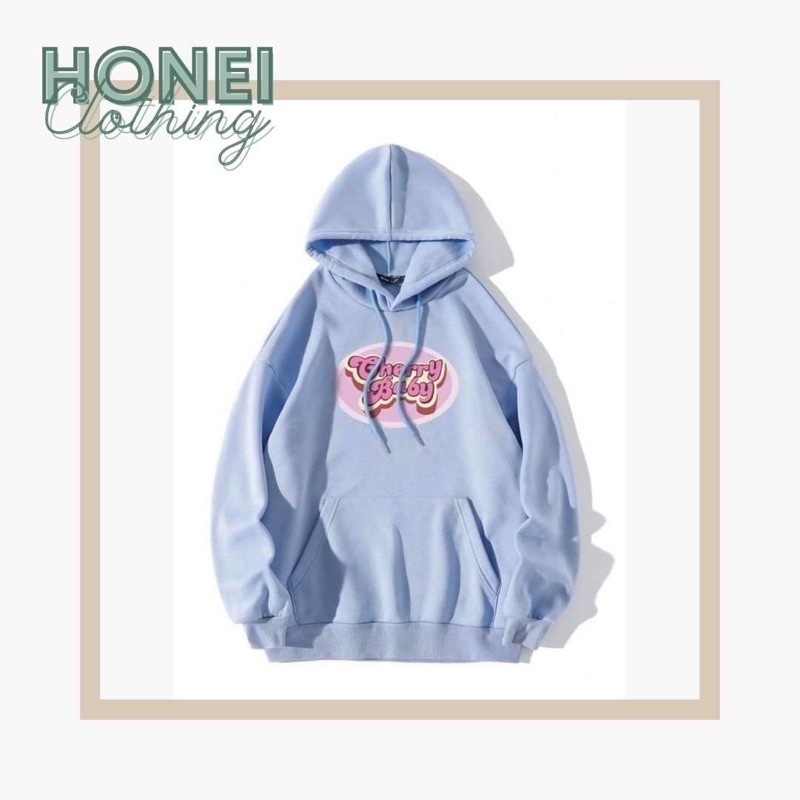 Áo khoác nỉ áo khoác hoodie nữ Cherry Baby đẹp form rộng unisex chất nỉ bông dày dặn kèm ảnh thật | BigBuy360 - bigbuy360.vn