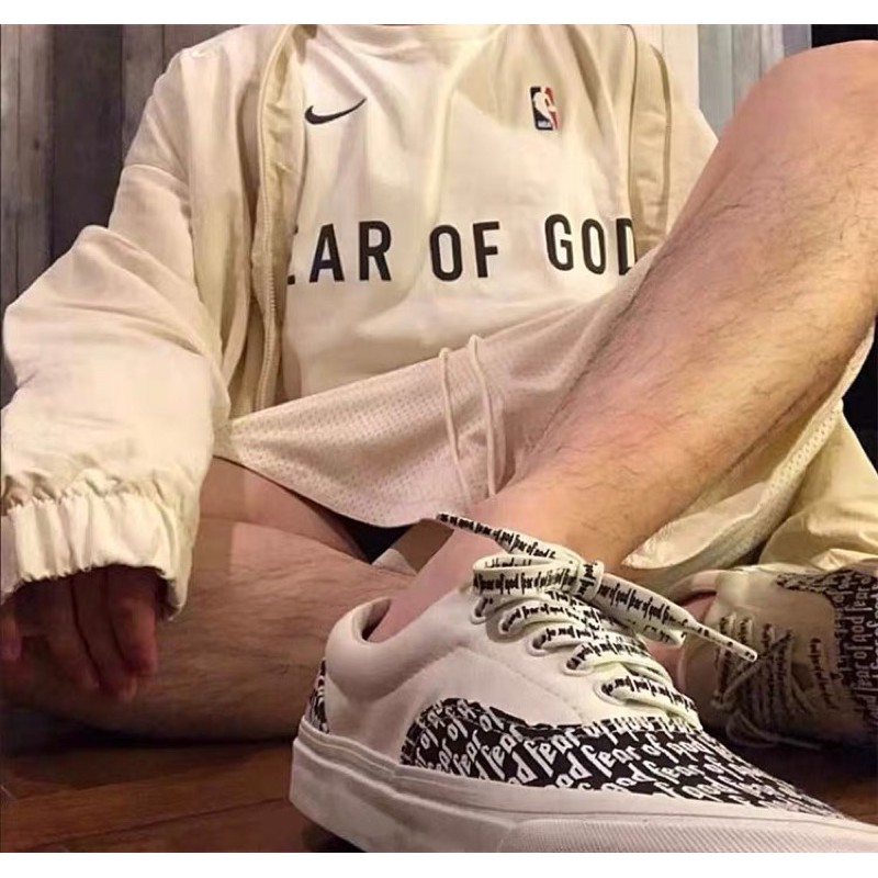 Áo thun tay lỡ Fear of god in ngực, áo thun nam nữ unisex