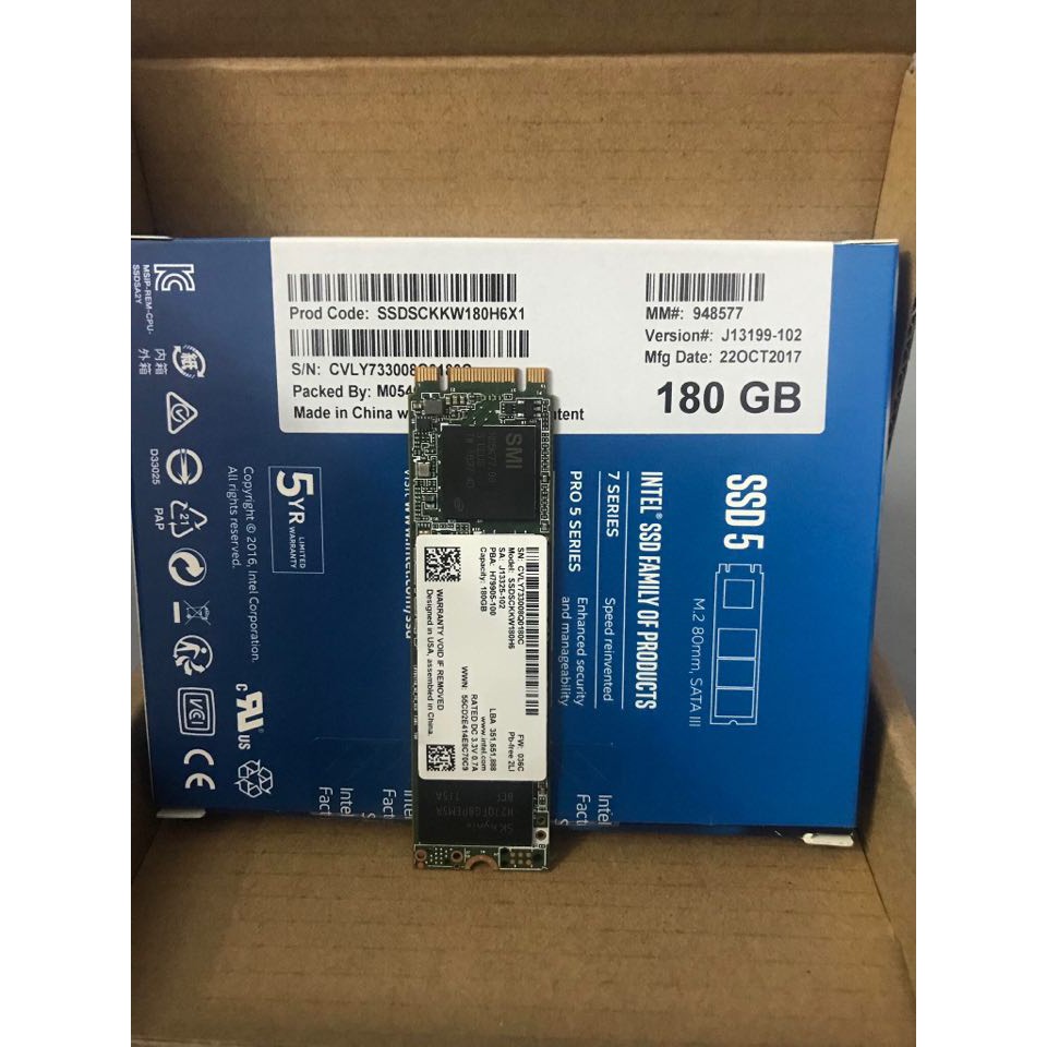 Ổ cứng SSD M2-SATA 180GB Intel Pro 540s 2280