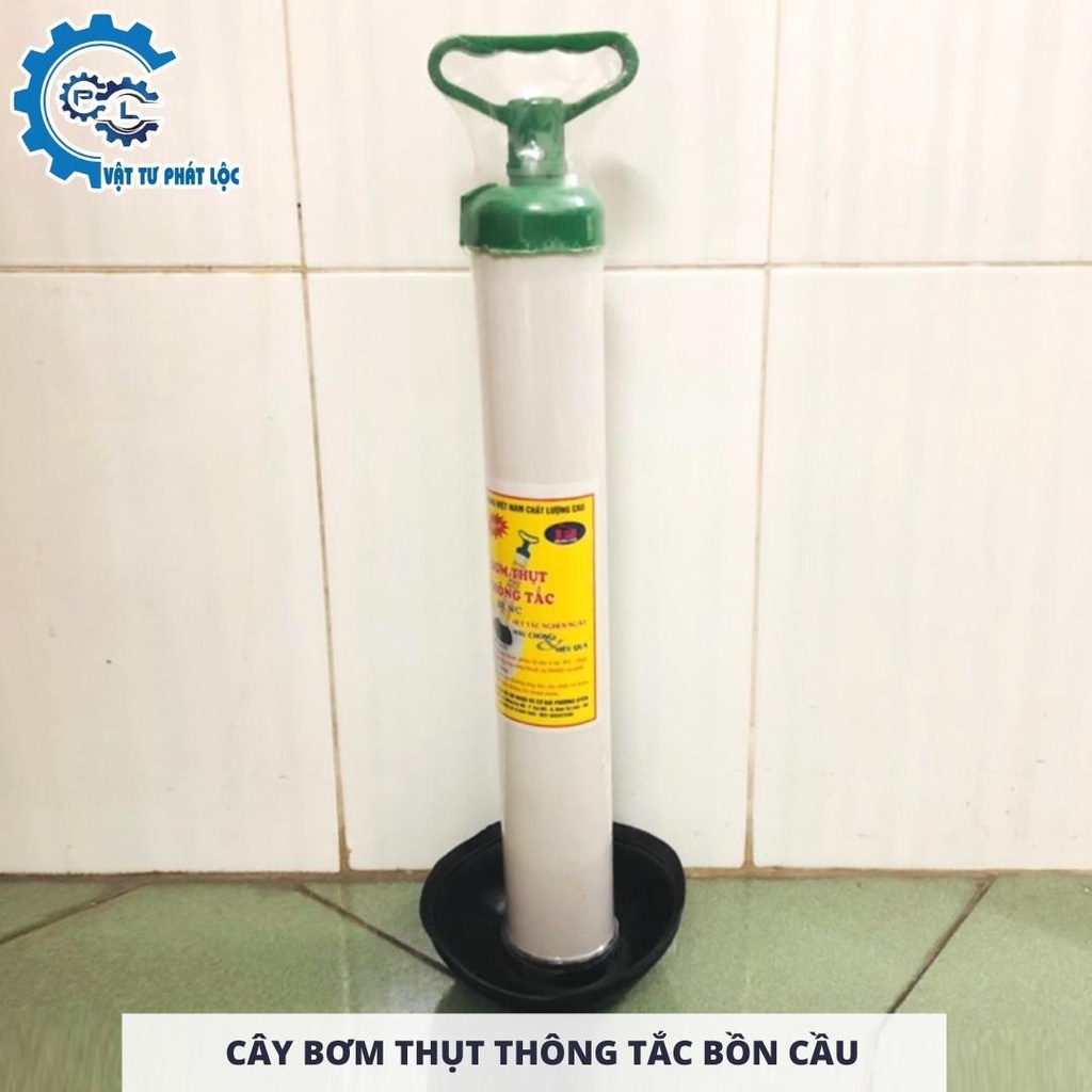 Cây bơm thụt thông tắc bồn cầu, nhà vệ sinh - thông tắc bồn cầu thông cầu thông minh, đa năng