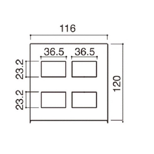 Mặt dùng cho 4-6 thiết bị Panasonic Dòng Wide Series WEV68040SW , WEV68060SW