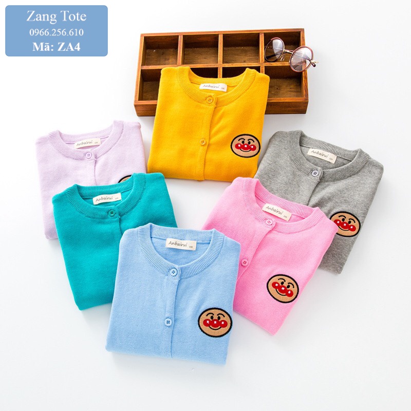 ZA4 - Áo khoác cardigan cho bé trai bé gái chất cotton da cá Hàn cao cấp - Zang Tote