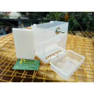 KHAY ĂN TỰ ĐỘNG CHỐNG VẢY CHO FINCH,7 MÀU, YẾN PHỤNG, LB