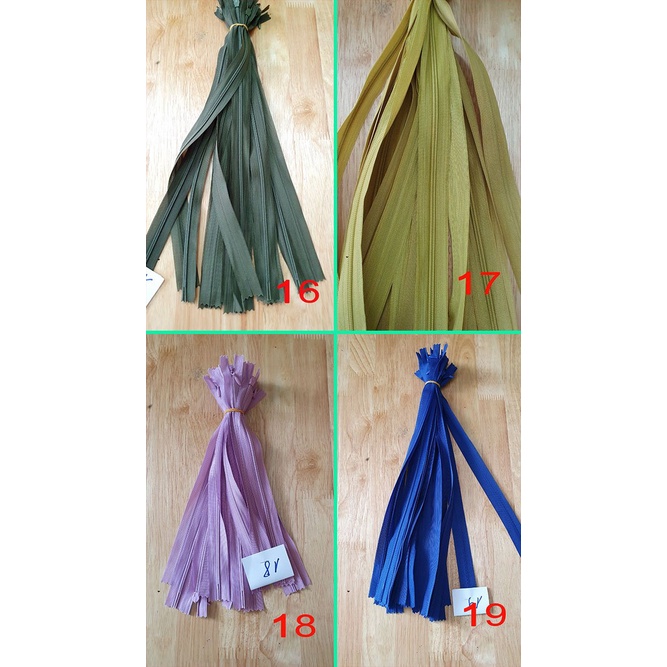 Dây kéo giọt nước dài 25/40/50/60cm