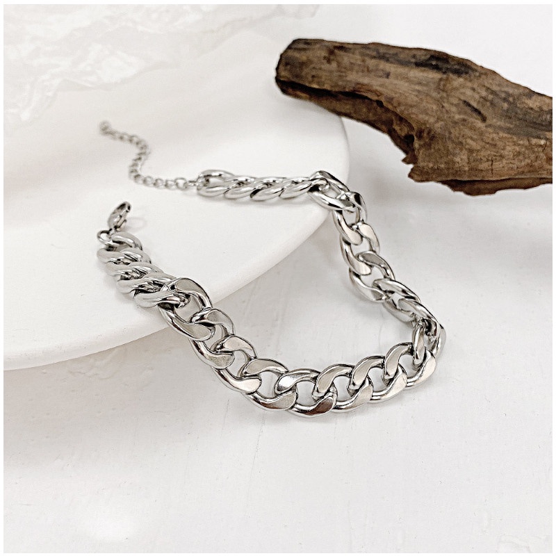 Lắc Tay Titan Ko Đen Nam Nữ Unisex Dây Xích TT 4066