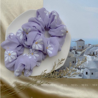 Dây buộc tóc Scrunchie tím mộng mơ, Cột tóc vải dễ thương - MERA Accessories