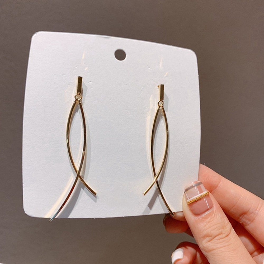 Bông Tai Dáng Dài Phong Cách Hàn Quốc s925 silver needle