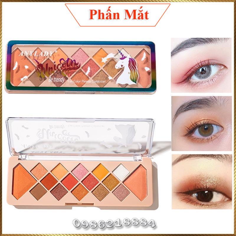 Bảng phấn mắt kim cương Anylady Unicorn Be Trendy 16 màu cổ tích AUT2