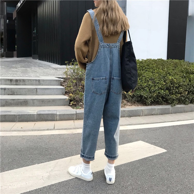 [ ORDER ] quần yếm bò rộng ulzzang order quần jean yếm bò suông dáng hàn quốc KÈM ẢNH THẬT | BigBuy360 - bigbuy360.vn