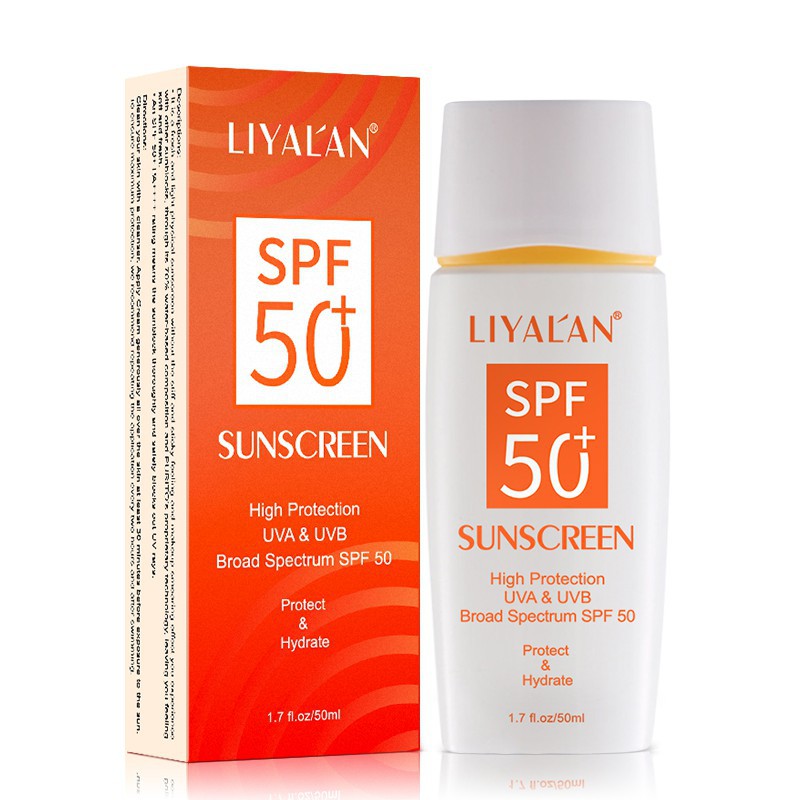 Kem Chống Nắng LIYAL'AN Spf 50+ UV Dưỡng Ẩm Tự Nhiên Chống Thấm Nước 50ml | BigBuy360 - bigbuy360.vn
