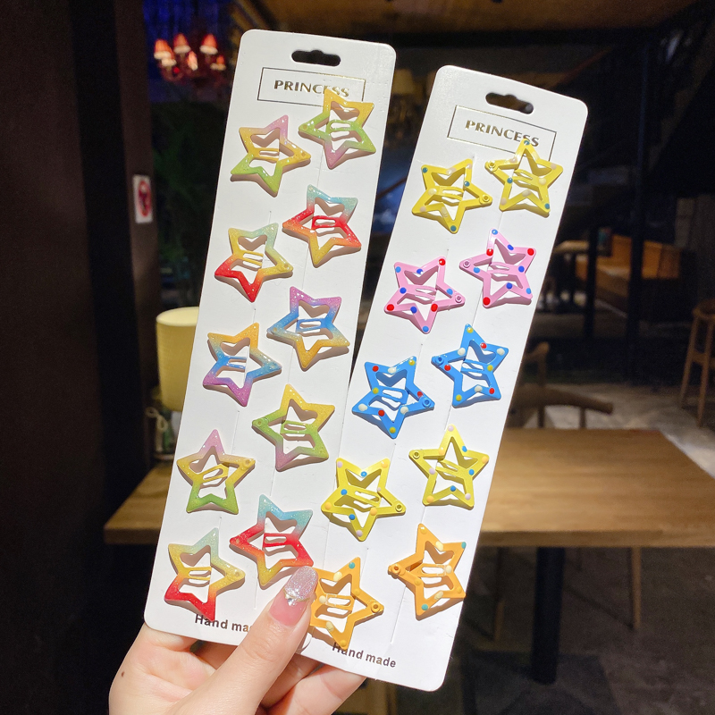 Kẹp tóc hình sao năm cánh xinh xắn dành cho trẻ em