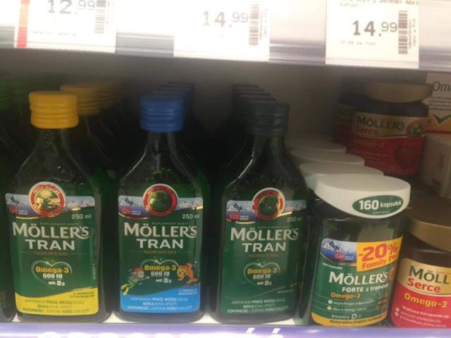 Sản phẩm đồ uống dầu gan cá tuyết Mollers Tran