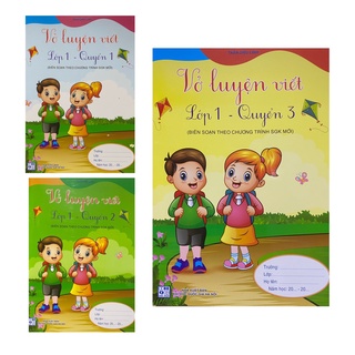Sách - Combo 3 quyển Vở luyện viết lớp 1