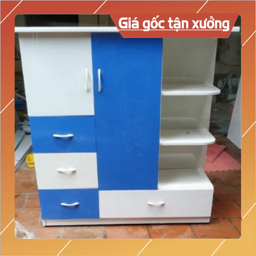 [Chỉ ship HN] Tủ quần áo trẻ em nhựa Đài Loan  kt 125*106 cm inbox để được free ship