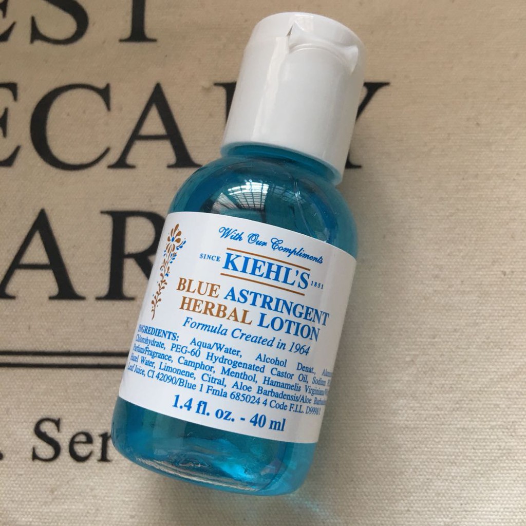 Nước Cân Bằng Toner Kiehl'S Blue Astringent Herbal Lotion Cho Da Dầu Mụn  40Ml | Shopee Việt Nam